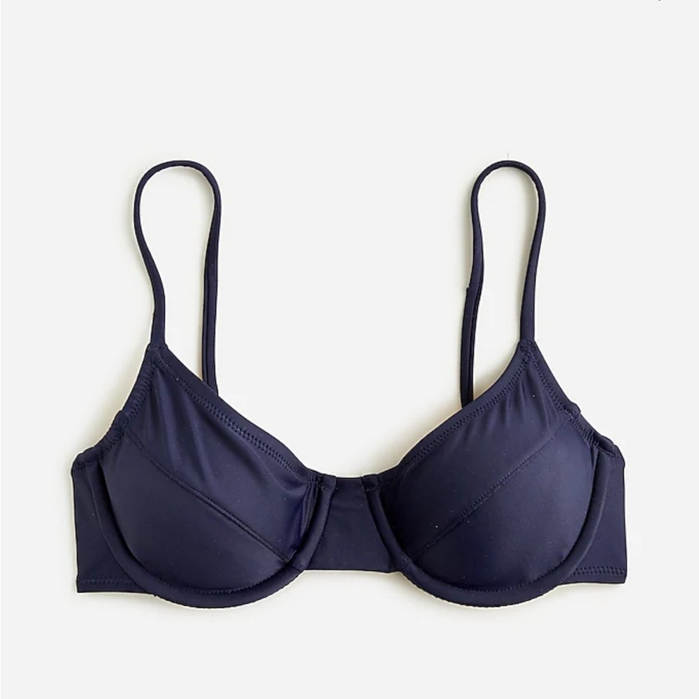 J.Crew Underwire Bikini Top - Navy